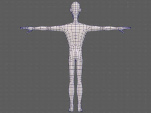 base mesh man character v22 3D Model
