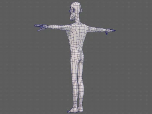 base mesh man character v22 3D Model