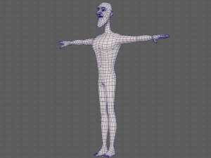 base mesh man character v22 3D Модель