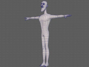 base mesh man character v22 3D Model