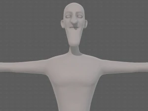 base mesh man character v22 3D Model