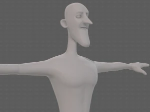 base mesh man character v22 3D Model