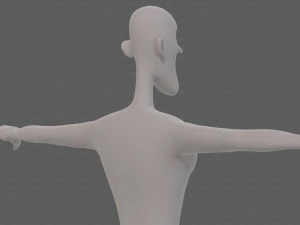 base mesh man character v22 3D Model
