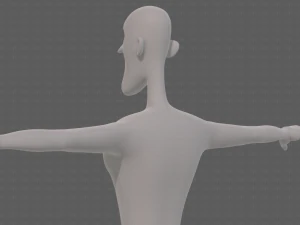 base mesh man character v22 3D Model