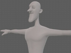 base mesh man character v22 3D Model