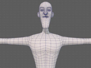 base mesh man character v22 3D Model
