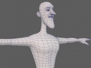 base mesh man character v22 3D Model