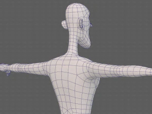 base mesh man character v22 3D Model