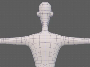 base mesh man character v22 3D Model