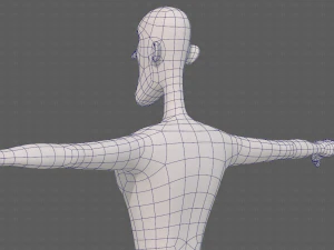 base mesh man character v22 3D Model