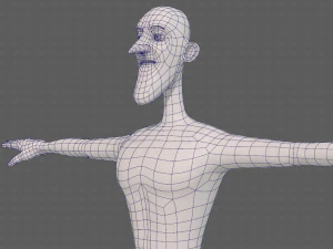 base mesh man character v22 3D Model