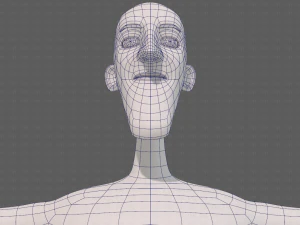 base mesh man character v22 3D Model