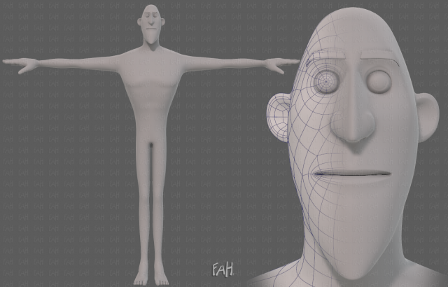 base mesh man character v23 3D Модель .c4d .max .obj .3ds .fbx .stl .blend 