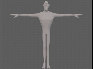 base mesh man character v23 3D Модель