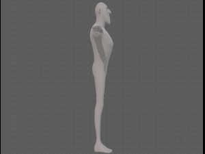 base mesh man character v23 3D Модель