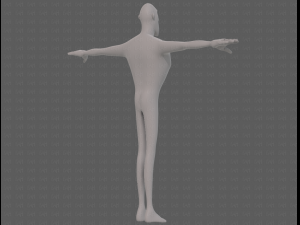 base mesh man character v23 3D Модель
