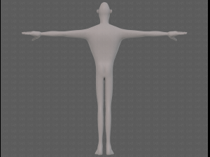 base mesh man character v23 3D Модель