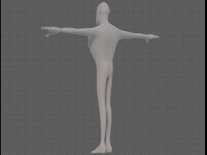 base mesh man character v23 3D Модель
