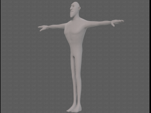 base mesh man character v23 3D Модель