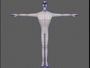 base mesh man character v23 3D Модель