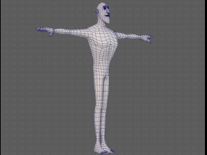 base mesh man character v23 3D Модель