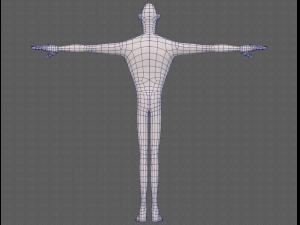 base mesh man character v23 3D Модель