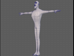 base mesh man character v23 3D Модель