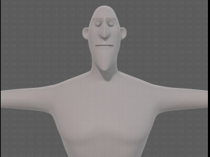 base mesh man character v23 3D Модель
