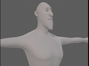 base mesh man character v23 3D Модель
