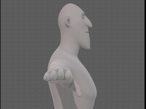 base mesh man character v23 3D Модель