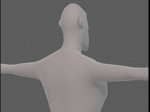 base mesh man character v23 3D Модель
