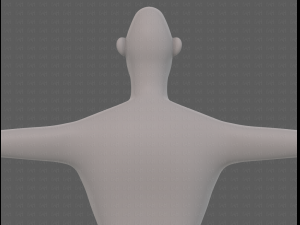 base mesh man character v23 3D Модель