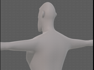 base mesh man character v23 3D Модель