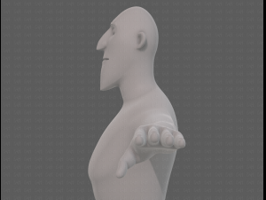base mesh man character v23 3D Модель