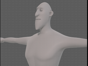 base mesh man character v23 3D Модель