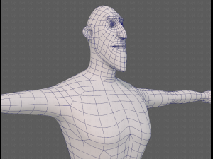 base mesh man character v23 3D Модель