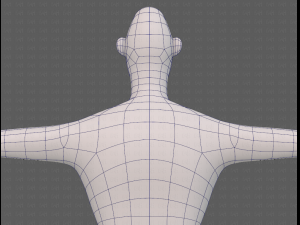 base mesh man character v23 3D Модель