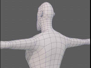 base mesh man character v23 3D Модель