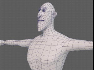 base mesh man character v23 3D Модель