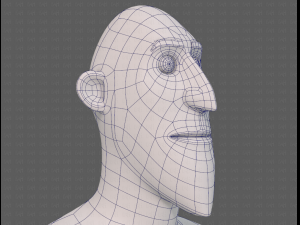base mesh man character v23 3D Модель