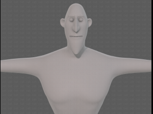 base mesh man character v23 3D Модель