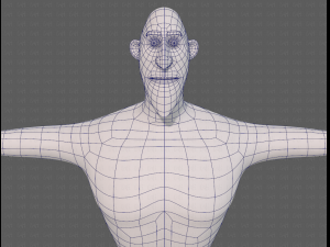 base mesh man character v23 3D Модель