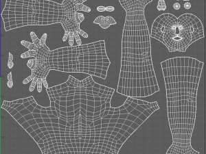 base mesh man character v23 3D Модель