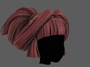 3d hair style for girl v83 3D Model