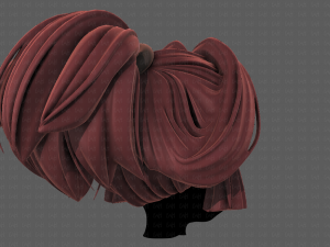 3d hair style for girl v83 Modelo 3D
