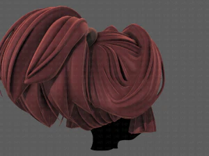 3d hair style for girl v83 3D Model