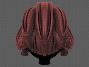 3d hair style for girl v83 Modelo 3D
