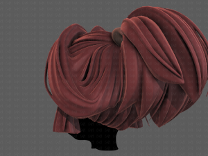 3d hair style for girl v83 Modelo 3D