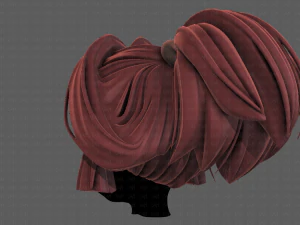 3d hair style for girl v83 3D Model