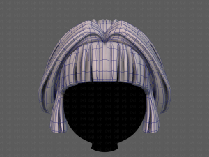 3d hair style for girl v83 Modelo 3D